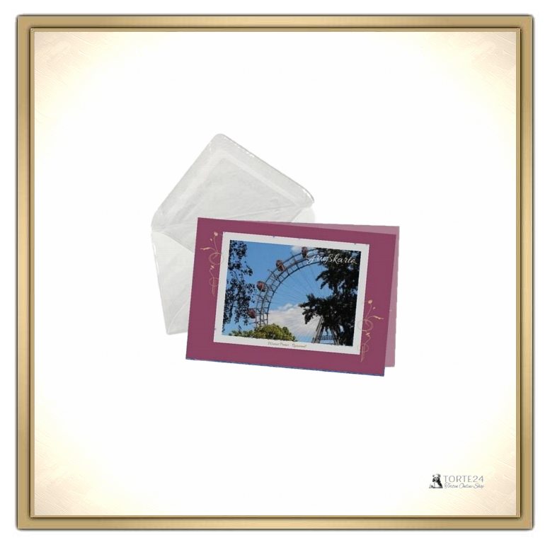 Grußkarte mit Persönlichen Text - Riesenrad