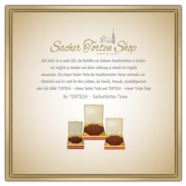 Wiener Sacher Torte im attraktiven Holzkistchen - Größe I