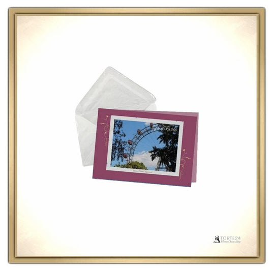 Grußkarte mit Persönlichen Text - Riesenrad