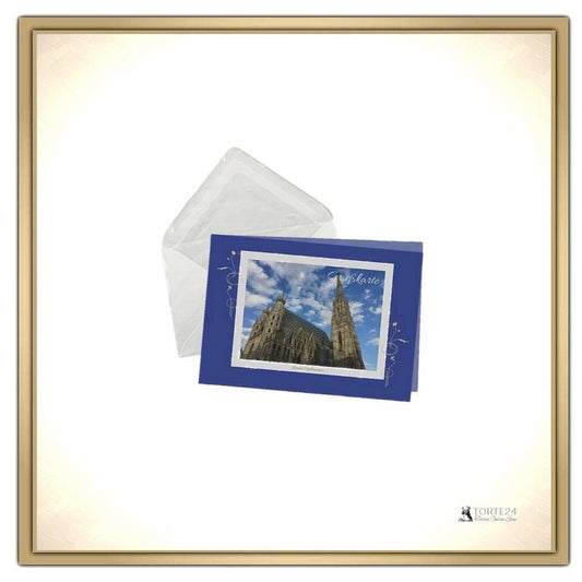 Grußkarte mit Persönlichen Text - Stephansdom