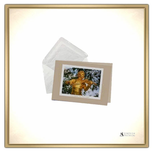 Grußkarte mit Persönlichen Text - Strauss