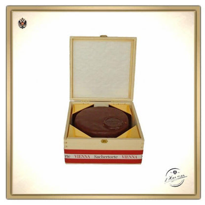 Wiener Sacher Torte im attraktiven Holzkistchen - Größe I