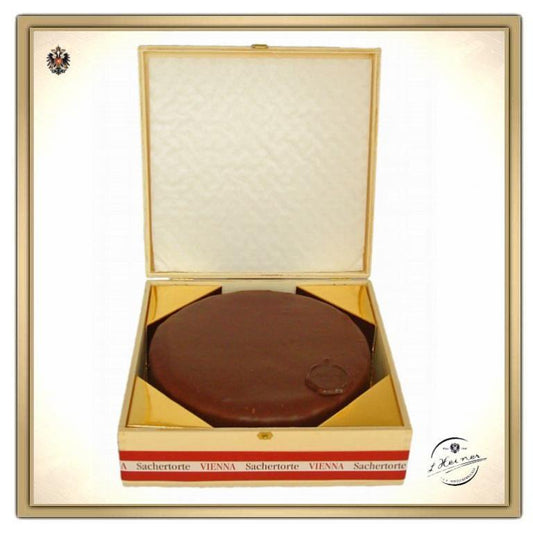 Wiener Sacher Torte im attraktiven Holzkistchen - Größe III